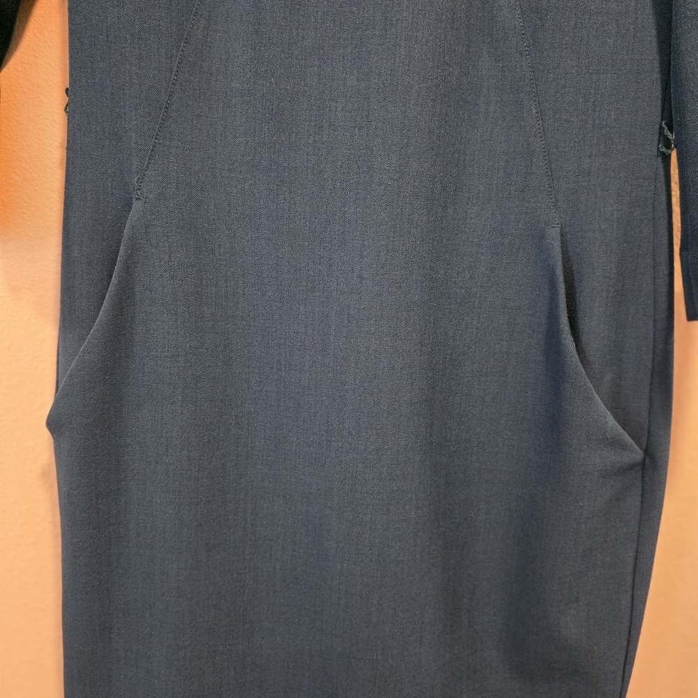 MM LaFleur Etsuko Deep Teal Midi Sheath Dress - Picture 5 of 8